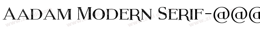 Aadam Modern Serif字体转换
